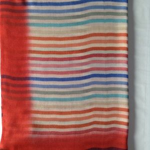 New Cotton-Wool Multicoloured Stripes Stroll-Scarf